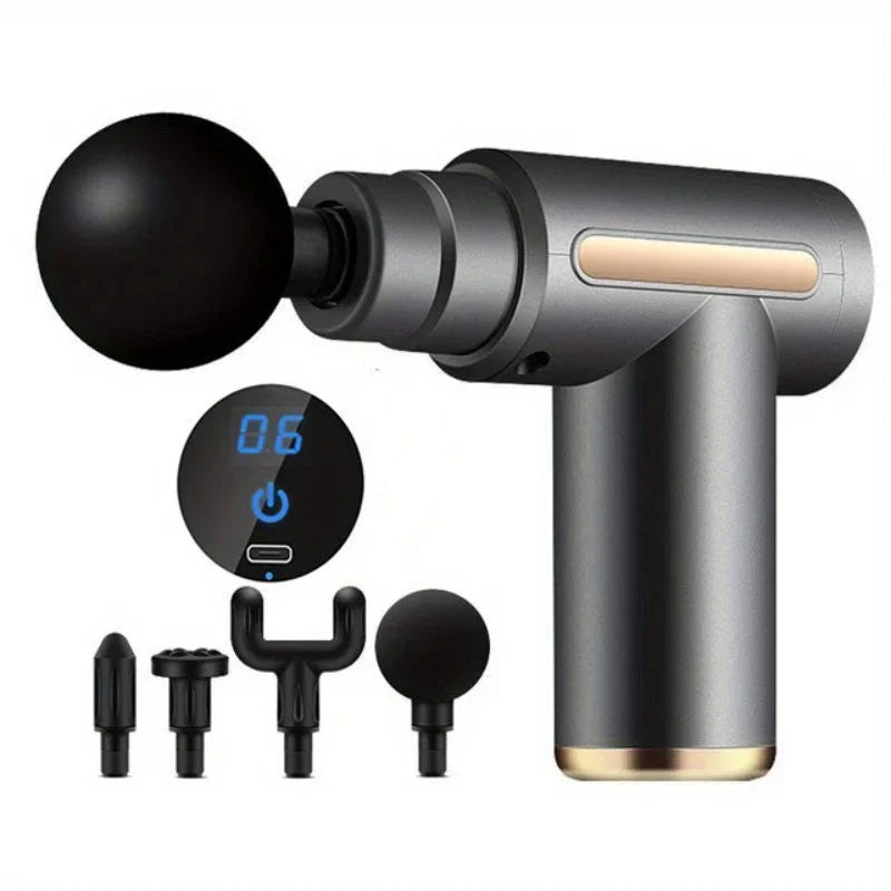 Portable Electric Fascial Massage Gun With LED Touch Screen