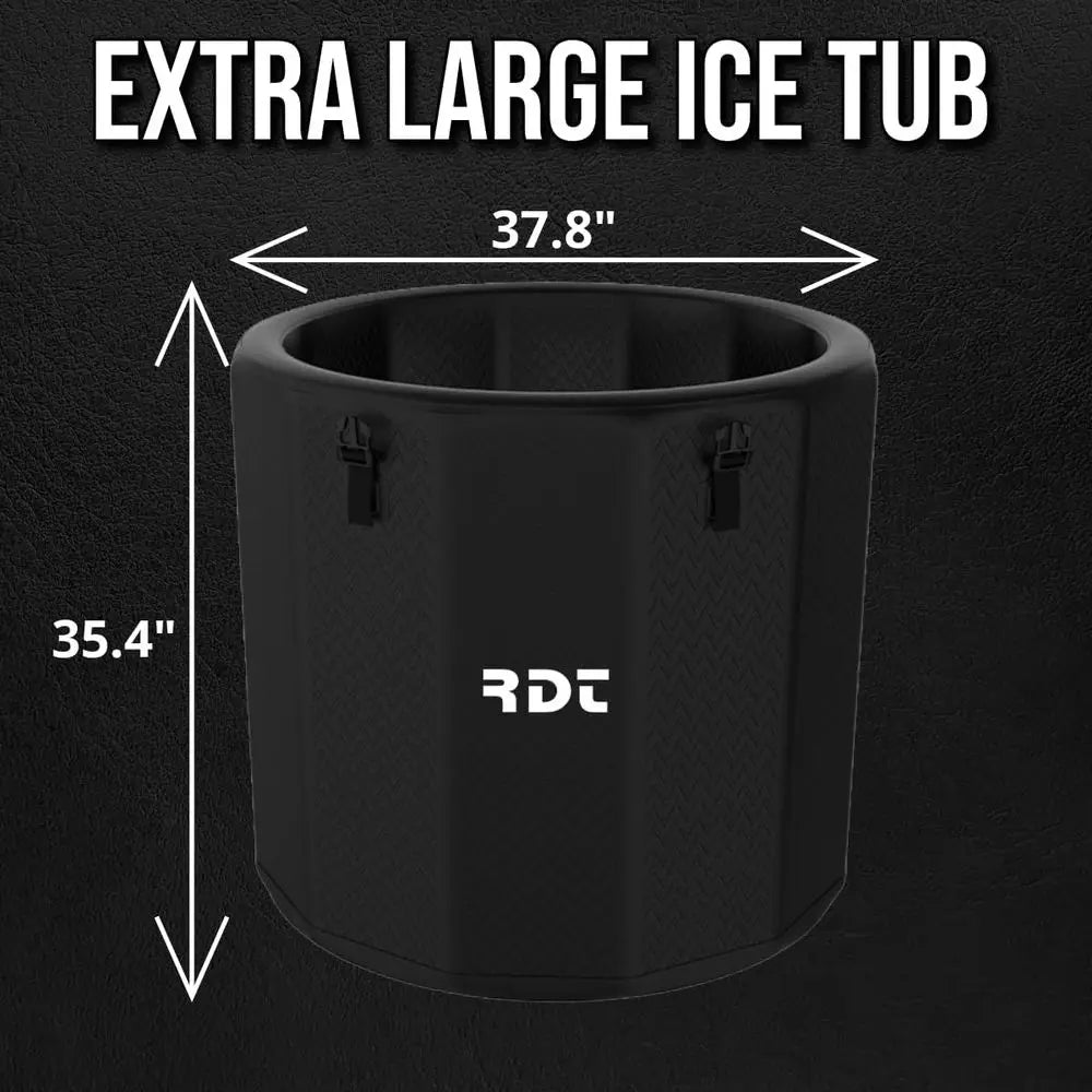 Portable Ice Bath Tub – 120-Gallon Inflatable Cold Plunge Tub with Insulated Lid