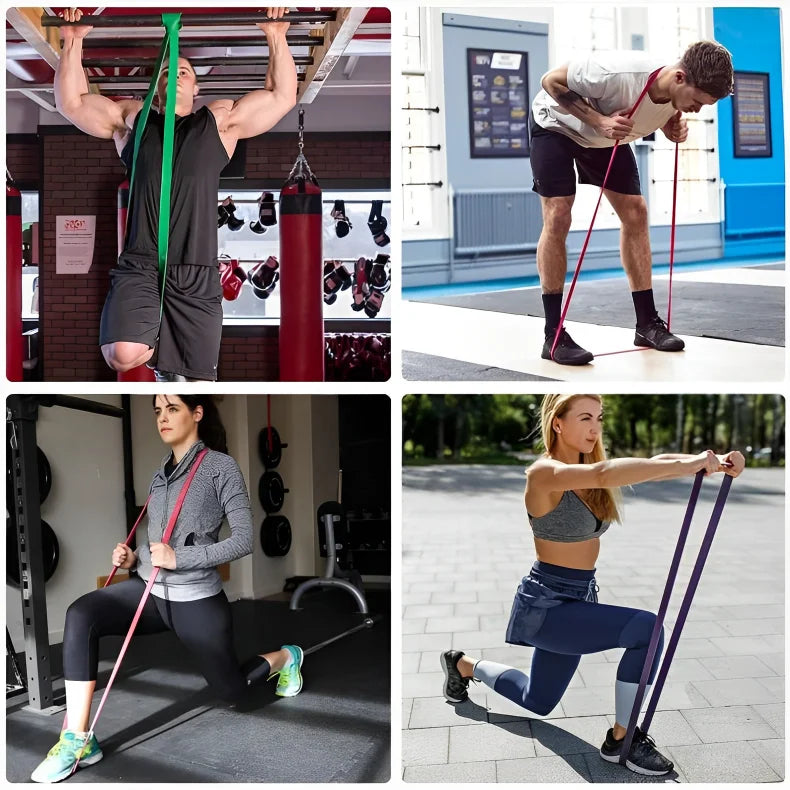 TPE Resistance Bands for Strength Training, Yoga & Fitness