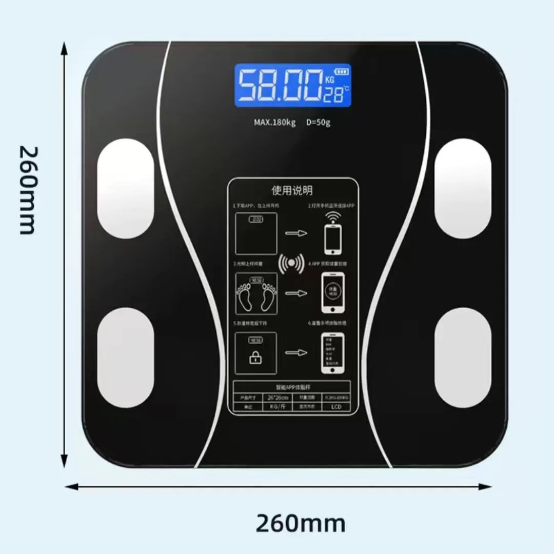 USB Intelligent Precise Body Fat Home Digital Scale Accurate Body Weight