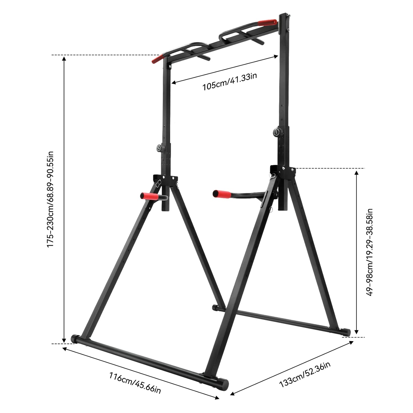 Adjustable Pull Up Station – Heavy-Duty Home Gym Power Tower with 200kg Capacity