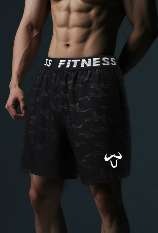 Men’s Quick-Dry Athletic Shorts – Lightweight, Elastic Waist, Drawstring & Geometric Design