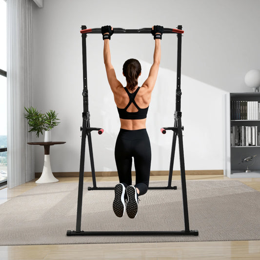 Adjustable Pull Up Station – Heavy-Duty Home Gym Power Tower with 200kg Capacity