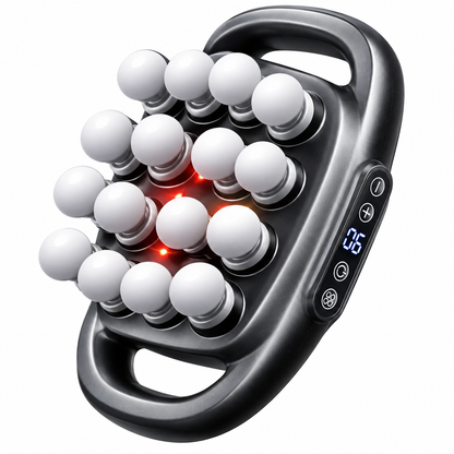 16-Head Fascia Massage Gun – High-Frequency Deep Tissue Muscle Massager for Back, Neck, Shoulders & Waist