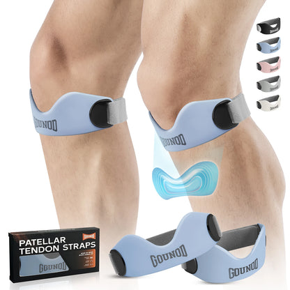 Silicone Patellar Tendon Support Strap for Knee Pain Relief