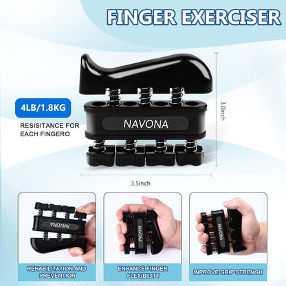 Grip Trainer Kit – Hand Gripper, Finger Exercisers & Forearm Strengtheners