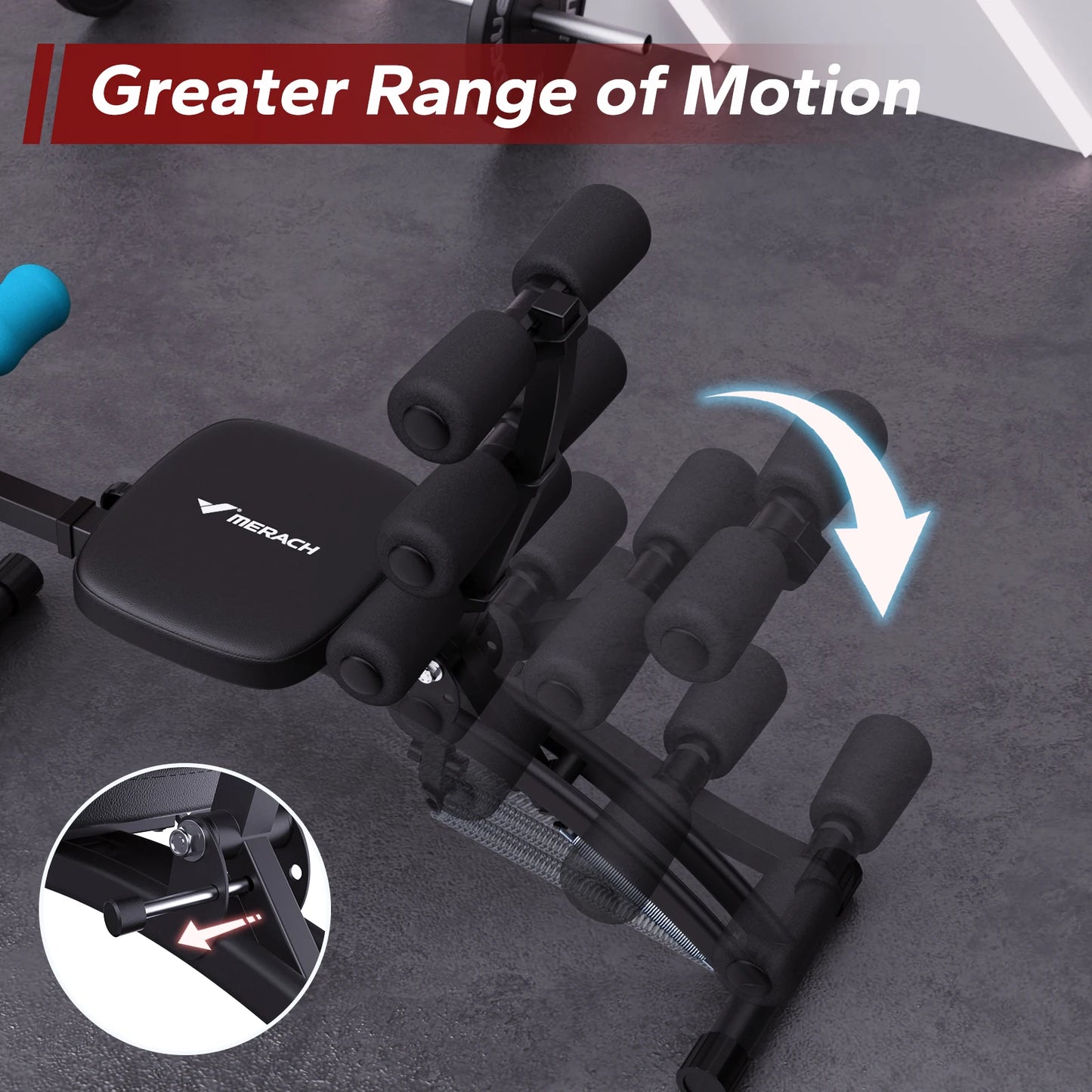 Adjustable Ab Machine Workout Bench – Multi-Functional Sit Up Trainer for Home Gym Fitness