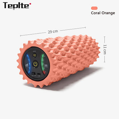 Electric Vibration Foam Roller with 4 Speeds for Deep Tissue Massage