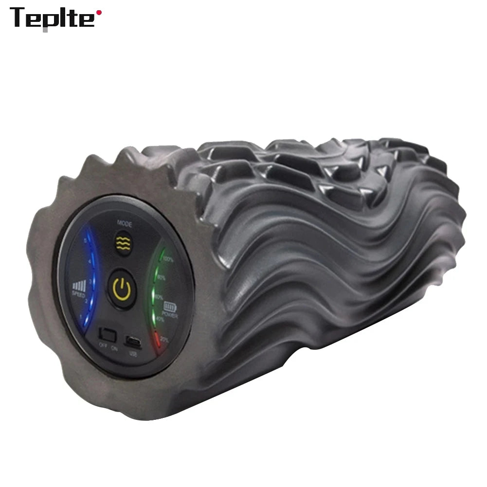 Electric Vibration Foam Roller with 4 Speeds for Deep Tissue Massage