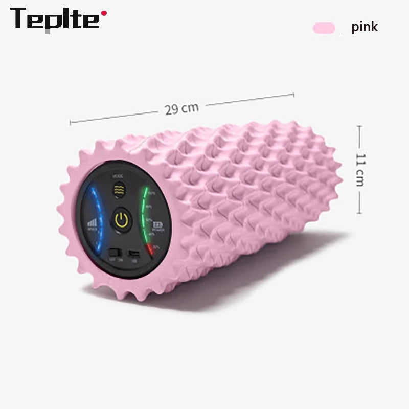 Electric Vibration Foam Roller with 4 Speeds for Deep Tissue Massage
