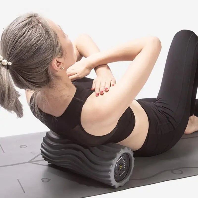 Electric Vibration Foam Roller with 4 Speeds for Deep Tissue Massage