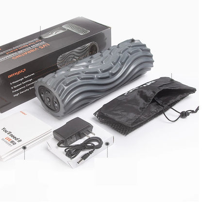 Electric Vibration Foam Roller with 4 Speeds for Deep Tissue Massage