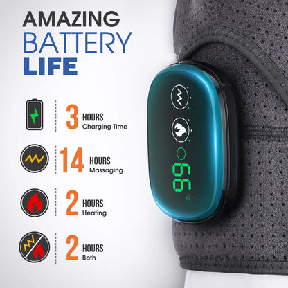 Electric Shoulder Heating Pad Massager – Vibration Therapy Wrap for Pain Relief & Muscle Recovery