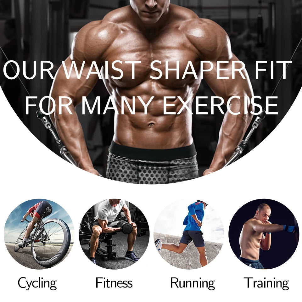 Men’s Waist Trainer – Slimming Belt, Sweat Trimmer & Workout Support
