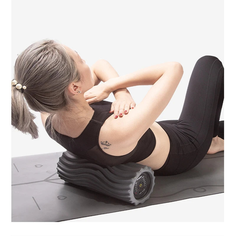 Electric Vibration Foam Roller with 4 Speeds for Deep Tissue Massage