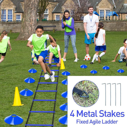 Speed & Agility Training Set – 20ft Agility Ladder, Cones, Resistance Parachute & Speed Training Equipment
