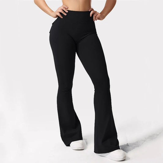 Women’s High-Waisted Cargo Leggings – Stretch Yoga, Running & Fitness Tights with Pockets