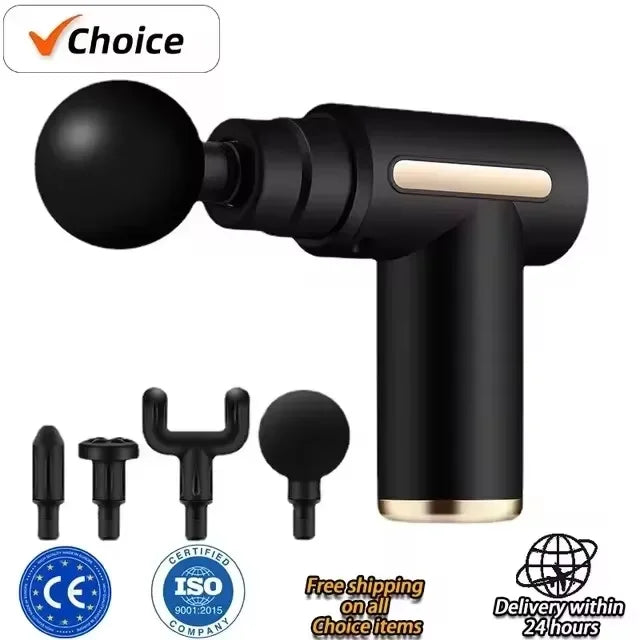 Mini USB Massage Gun – Portable Quiet Muscle Relaxer for Neck, Shoulders, Back & Travel Recovery