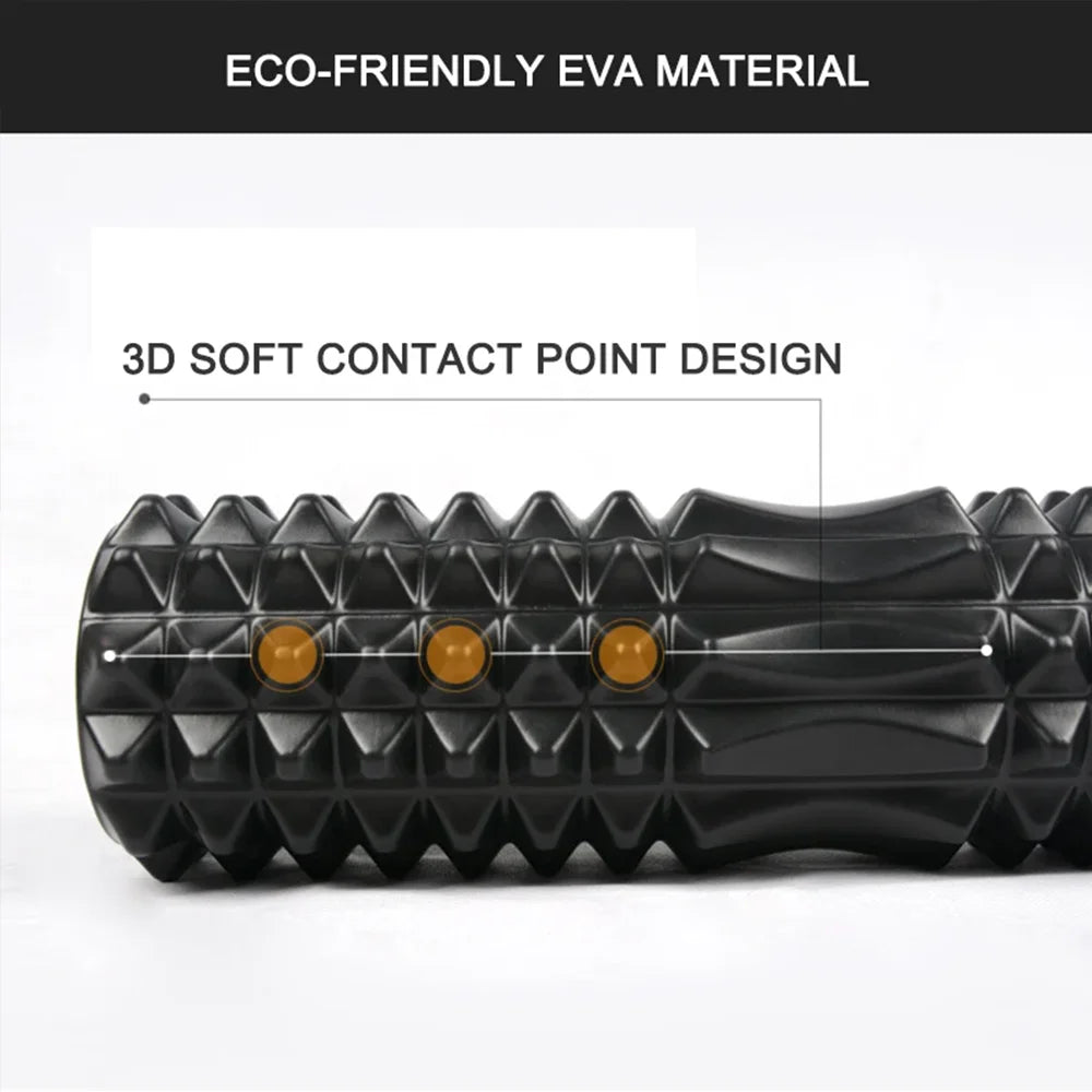 Foam Massage Roller (30/45cm) – Deep Tissue Muscle Relief for Fitness, Physiotherapy & Sports Recovery