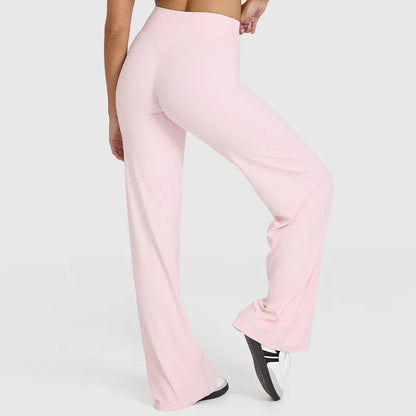 SoftMotion Straight-Leg High Waist Yoga Bottoms