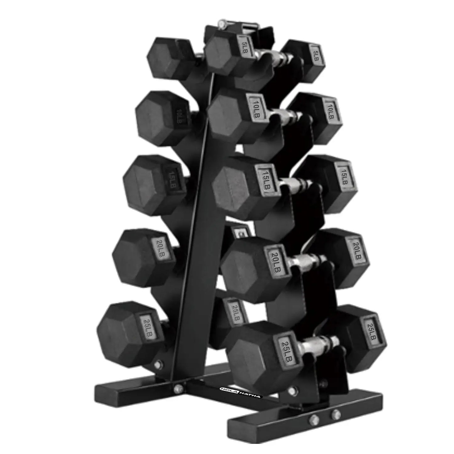 Hexagonal Dumbbell Weight Set with Storage Rack – Customizable Home Gym Free Weights