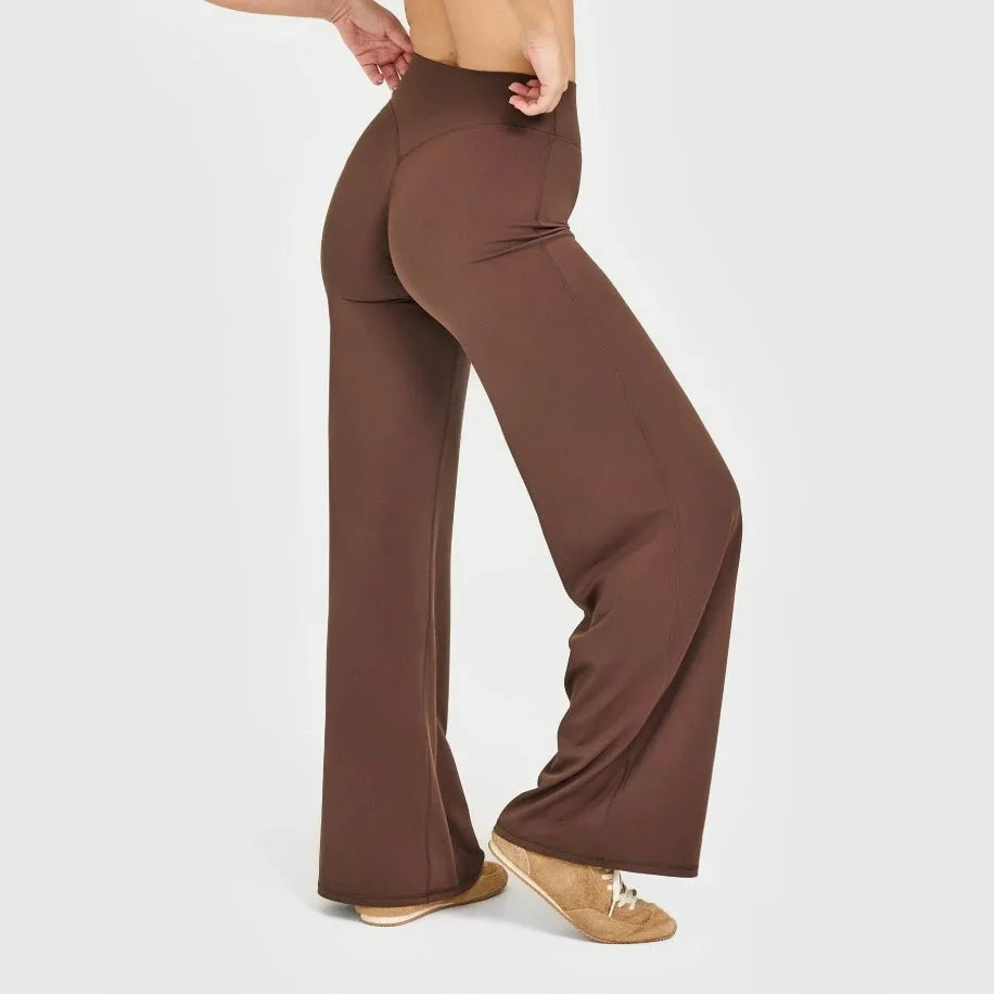 SoftMotion Straight-Leg High Waist Yoga Bottoms