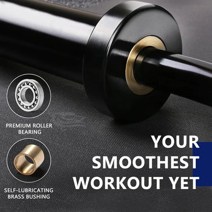 Brand new fast shipping EZ Curl Bar Weight Set 2 Inch Easy Curl Barbell with Weight Plates for Strength Training