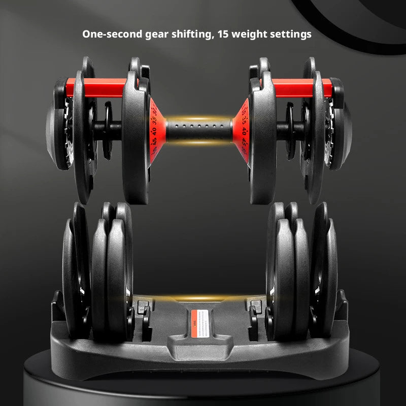 Auto-Locking Adjustable Dumbbell for Full-Body Workouts