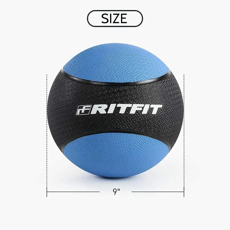 RitFit Weighted Medicine Ball with Dual Texture Non-Slip Grip