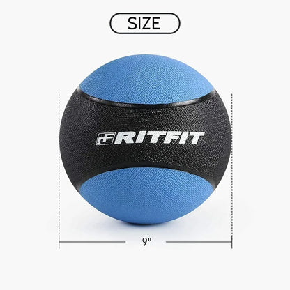 RitFit Weighted Medicine Ball with Dual Texture Non-Slip Grip