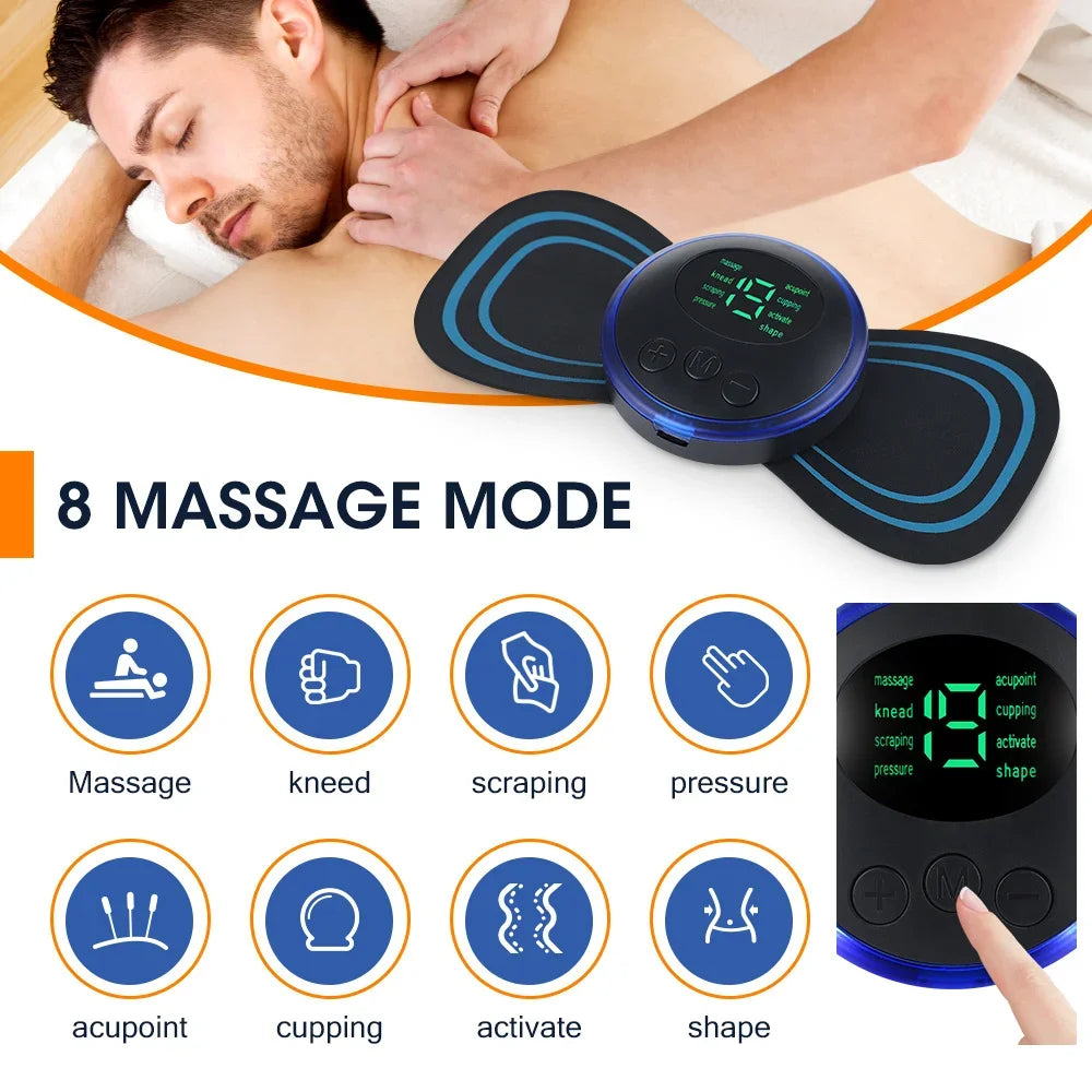 EMS Electric Neck Massager – Low Frequency Muscle Stimulator for Neck, Back & Body Recovery