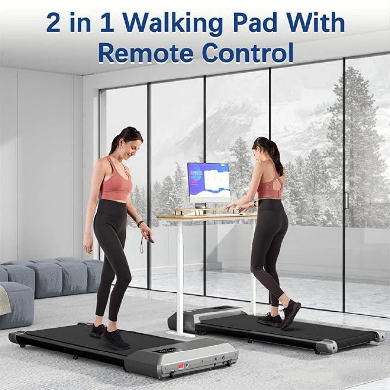 2.5HP Walking Pad Treadmill with LCD Display (300 lb Capacity)