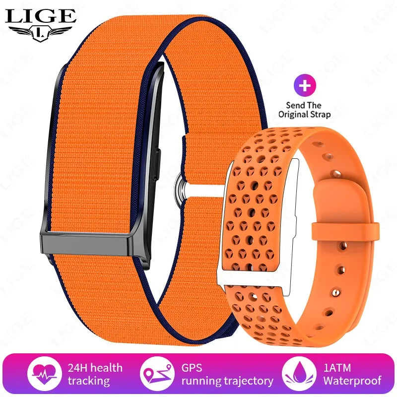 LIGE Smart Fitness Band with Heart Rate & Activity Tracking (iOS/Android)