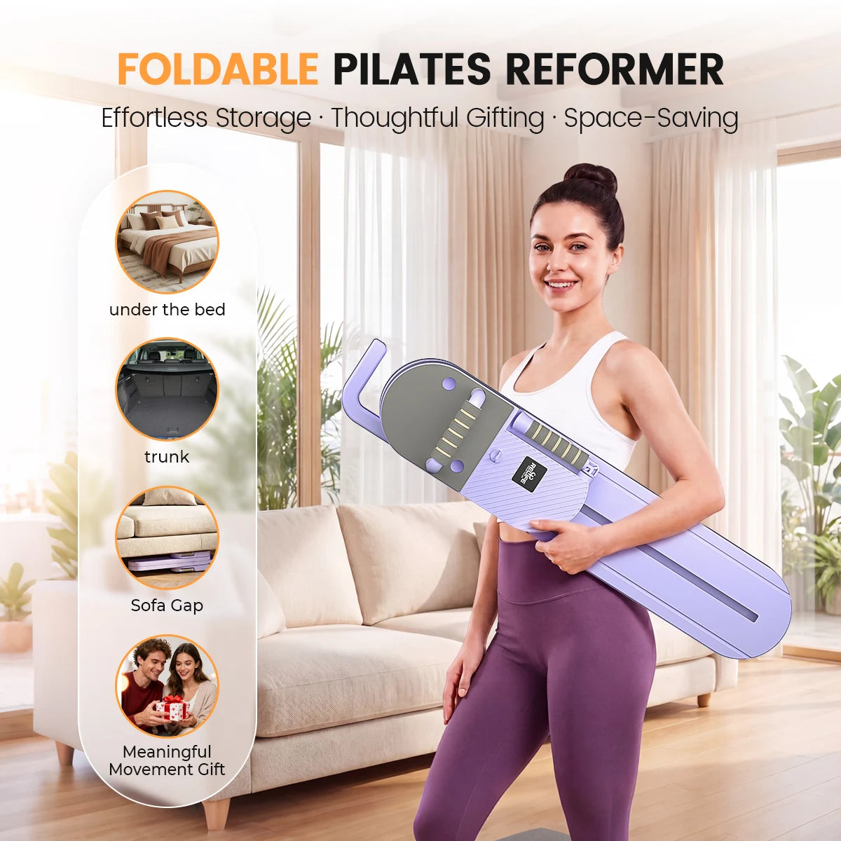 5-in-1 Adjustable Pilates Board – Foldable Full Body Trainer for Abs, Core & Glutes