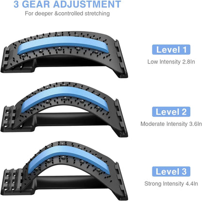Back Stretcher for Back Pain Relief,  Lower and Upper Back Support for Herniated Disc