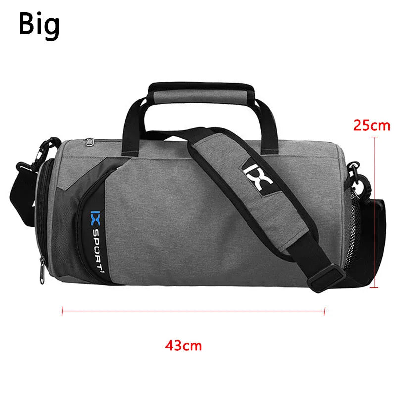 Large Fitness Gym Bag – Wet/Dry Compartments, Shoe Storage, Travel & Workout Duffel