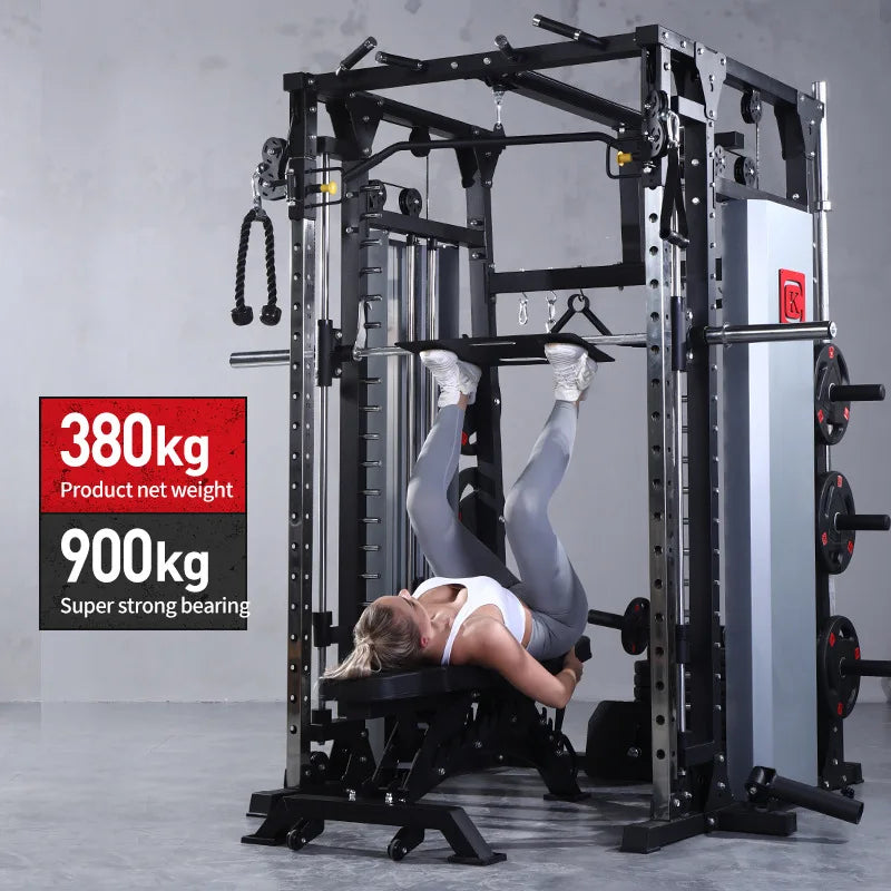 MIYAUP Smith Machine Home Gym – Multifunctional Squat Rack & Strength Training System