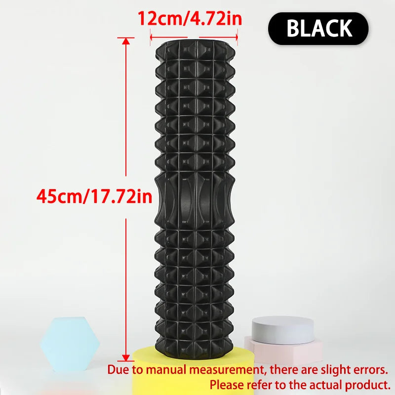 Foam Massage Roller (30/45cm) – Deep Tissue Muscle Relief for Fitness, Physiotherapy & Sports Recovery