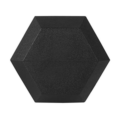 Rubber Encased Hex Dumbbell 35LB 35LB Pair Black