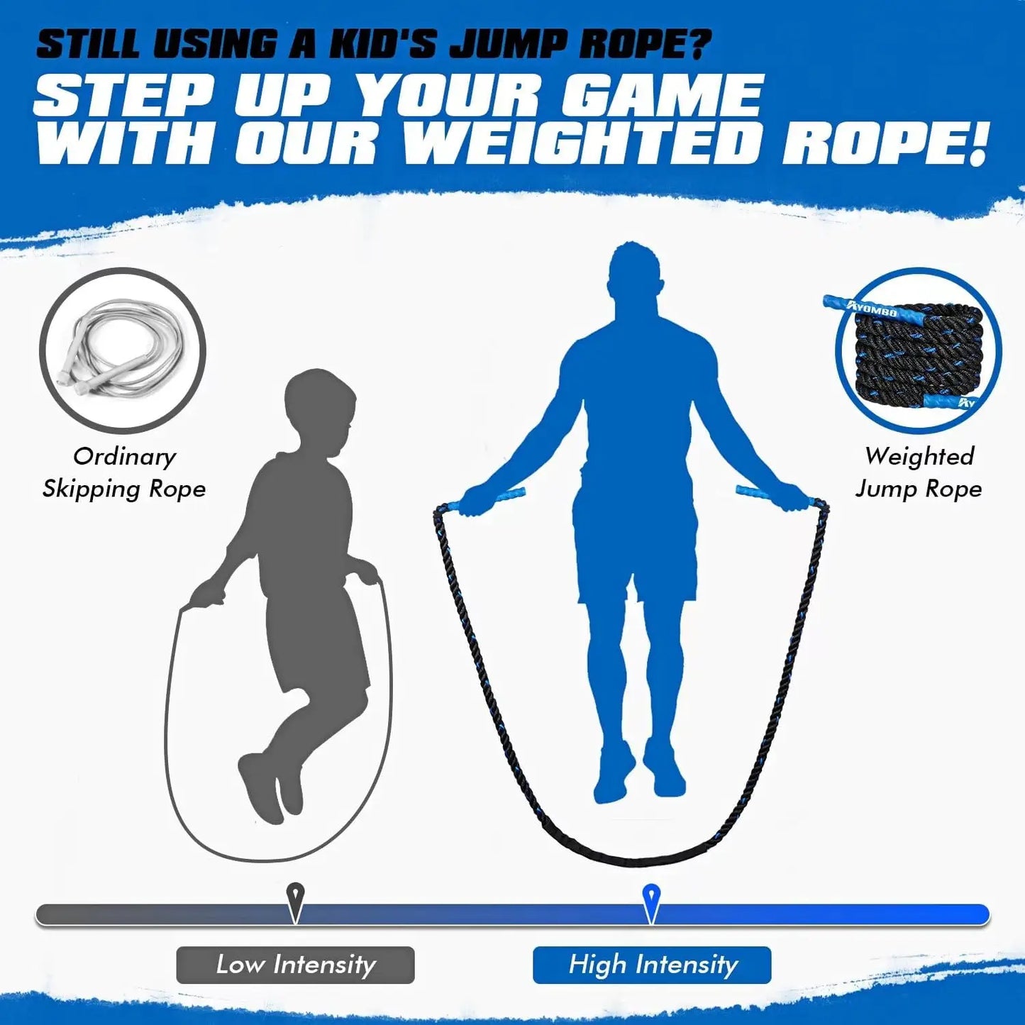Weighted Jump Rope – Fitness Training, Boxing Cardio & Home Gym Equipment