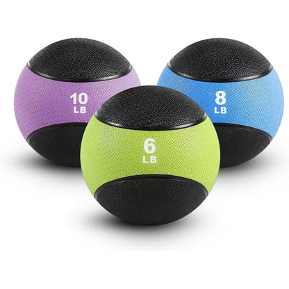 RitFit Weighted Medicine Ball with Dual Texture Non-Slip Grip