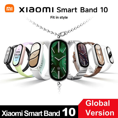 Xiaomi Smart Band 10 Fitness Tracker – 1.72" AMOLED, 150+ Sports Modes, 21-Day Battery