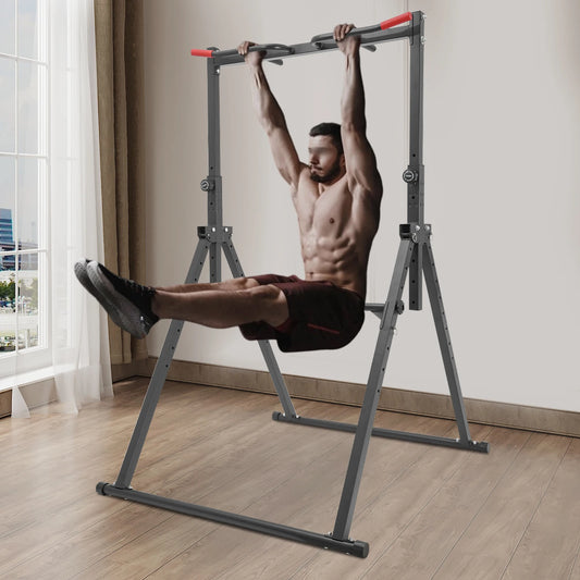 Adjustable Pull Up Station – Heavy-Duty Home Gym Power Tower with 200kg Capacity