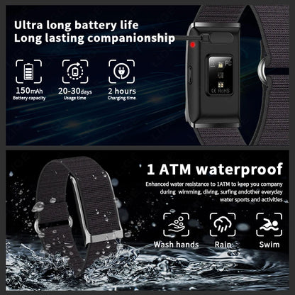 LIGE Smart Fitness Band with Heart Rate & Activity Tracking (iOS/Android)