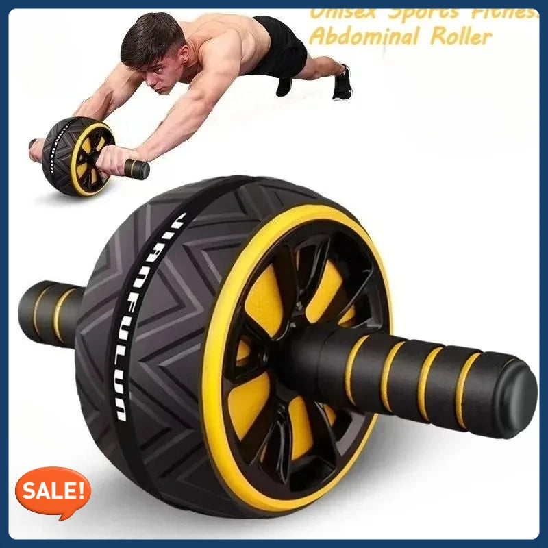 Silent Ab Roller Wheel – Core Strength & Abdominal Workout Equipment for Home Fitness