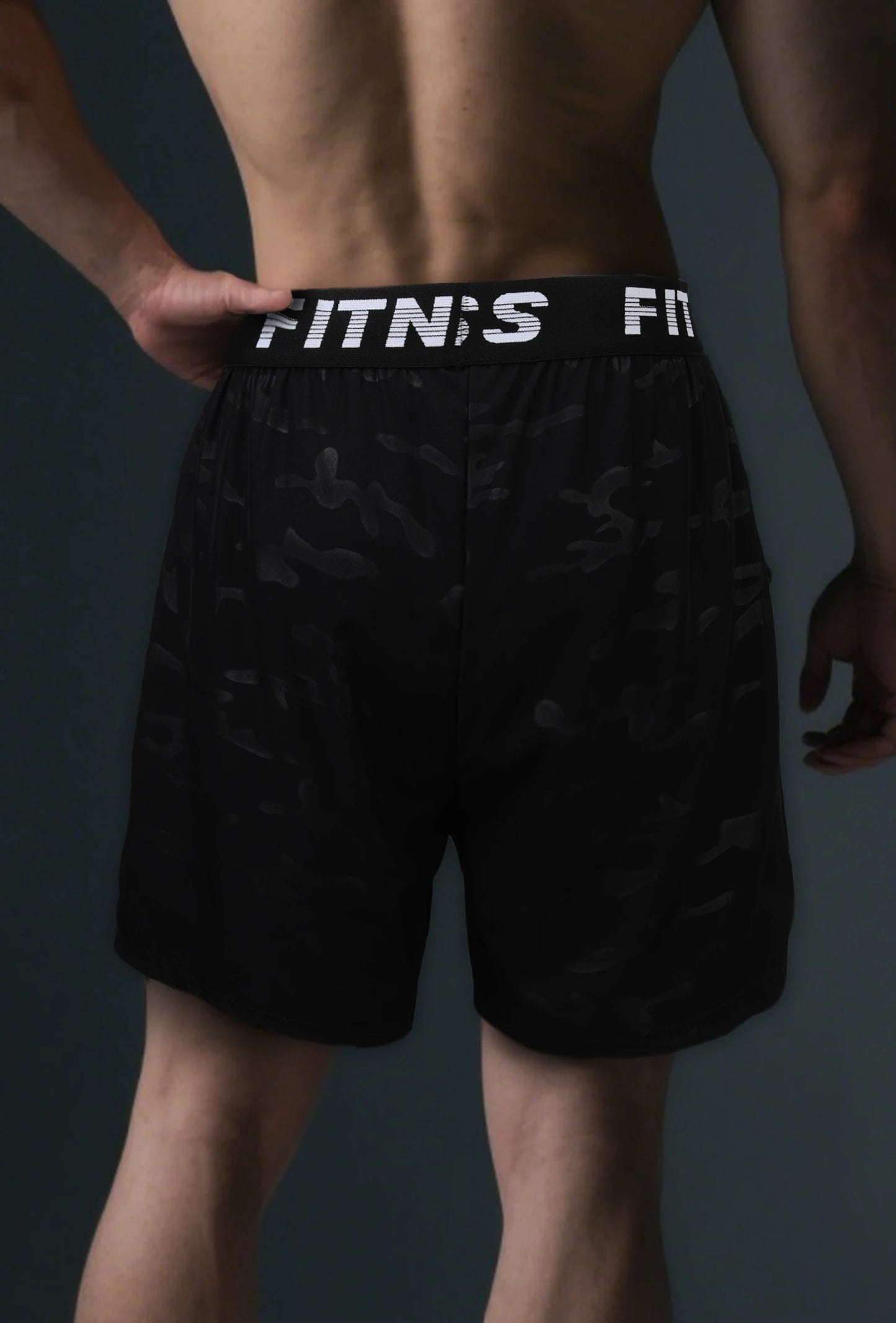 Men’s Quick-Dry Athletic Shorts – Lightweight, Elastic Waist, Drawstring & Geometric Design