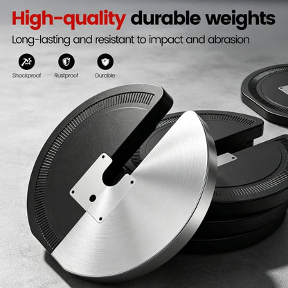 Adjustable Dumbbell Set 52.5/90 LB – Quick-Adjust Weights with Safety Lock for Home Gym