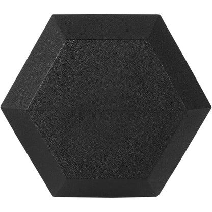 Rubber Encased Hex Dumbbell,35LB Pair