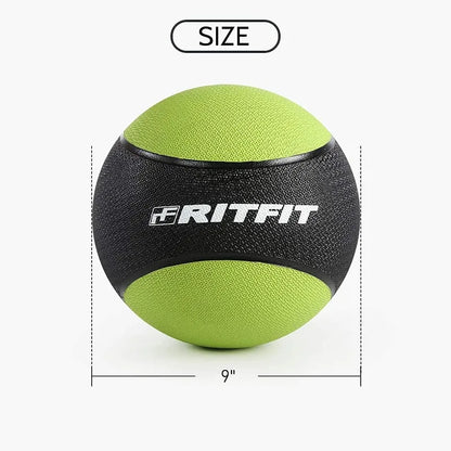 RitFit Weighted Medicine Ball with Dual Texture Non-Slip Grip