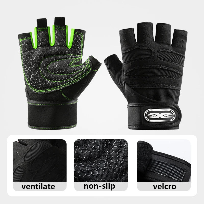 Gym Gloves for Men Women Fitness Weight Lifting Wristband  Exercise Cycling Glove Shockproof